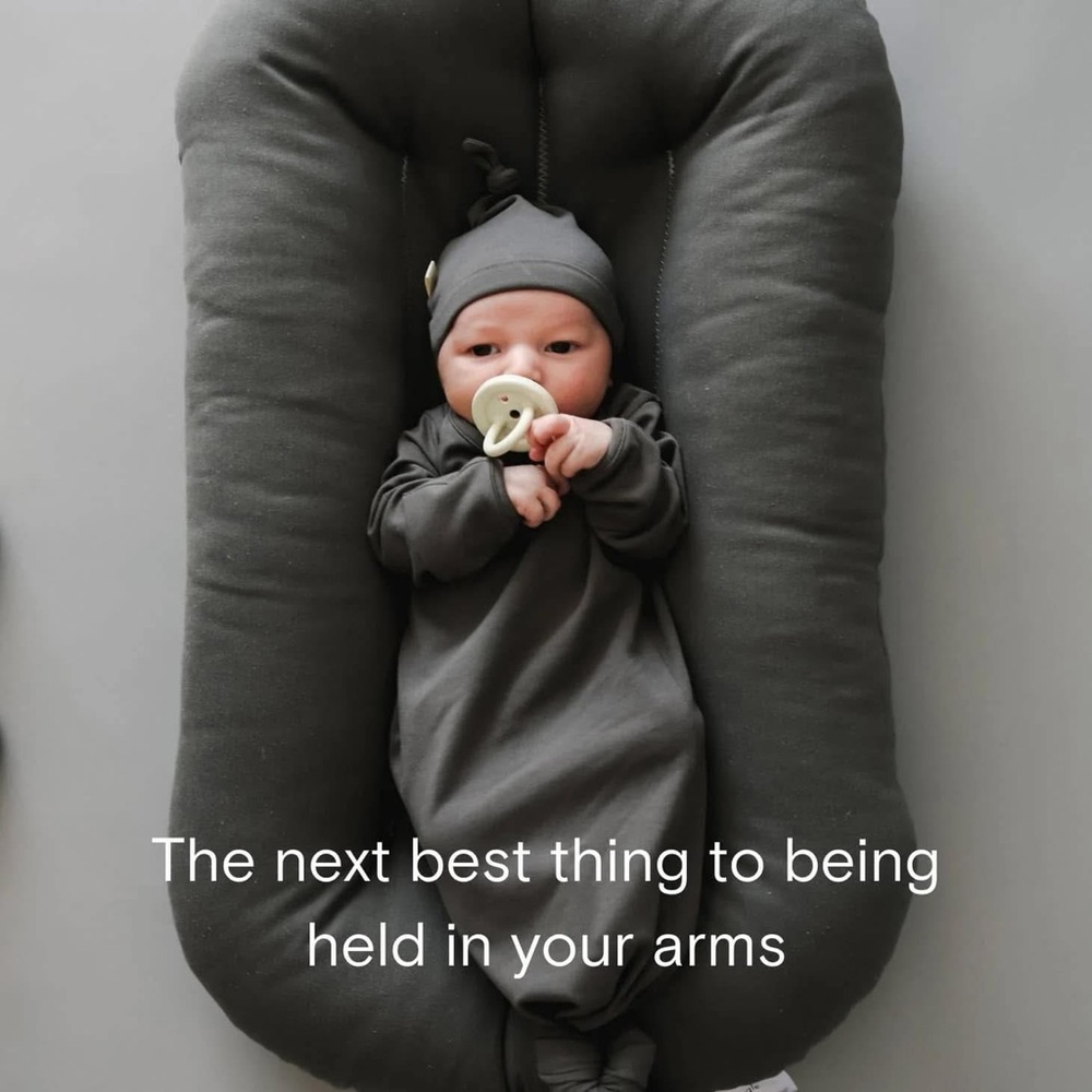 SnuggleMe lounger. Gently used. Grey